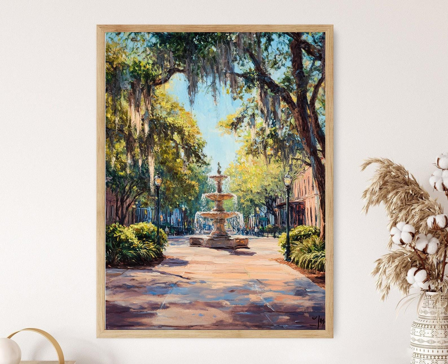 Affiche Savannah - Poster de la Fontaine Forsyth et Mousse Espagnole