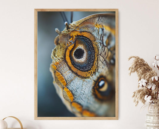 Affiche Papillon – Impression Art de la Trompe, Vue Macro Détails