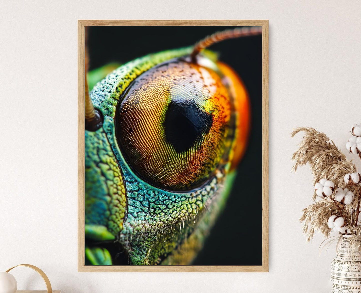 Affiche Sauterelle – Poster Art Macro Détails Complexes