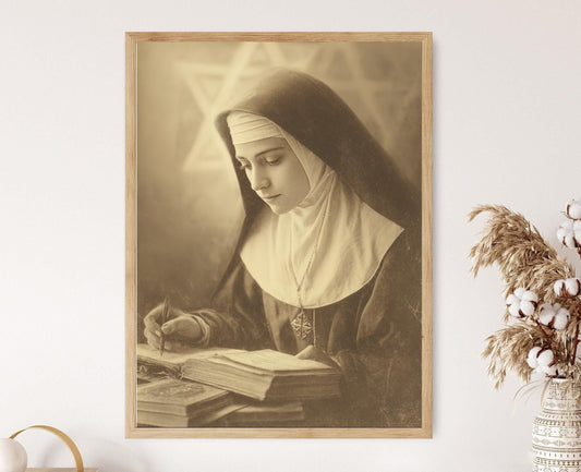 Affiche Sainte Thérèse-Bénédicte de la Croix – Art Catholique Edith Stein