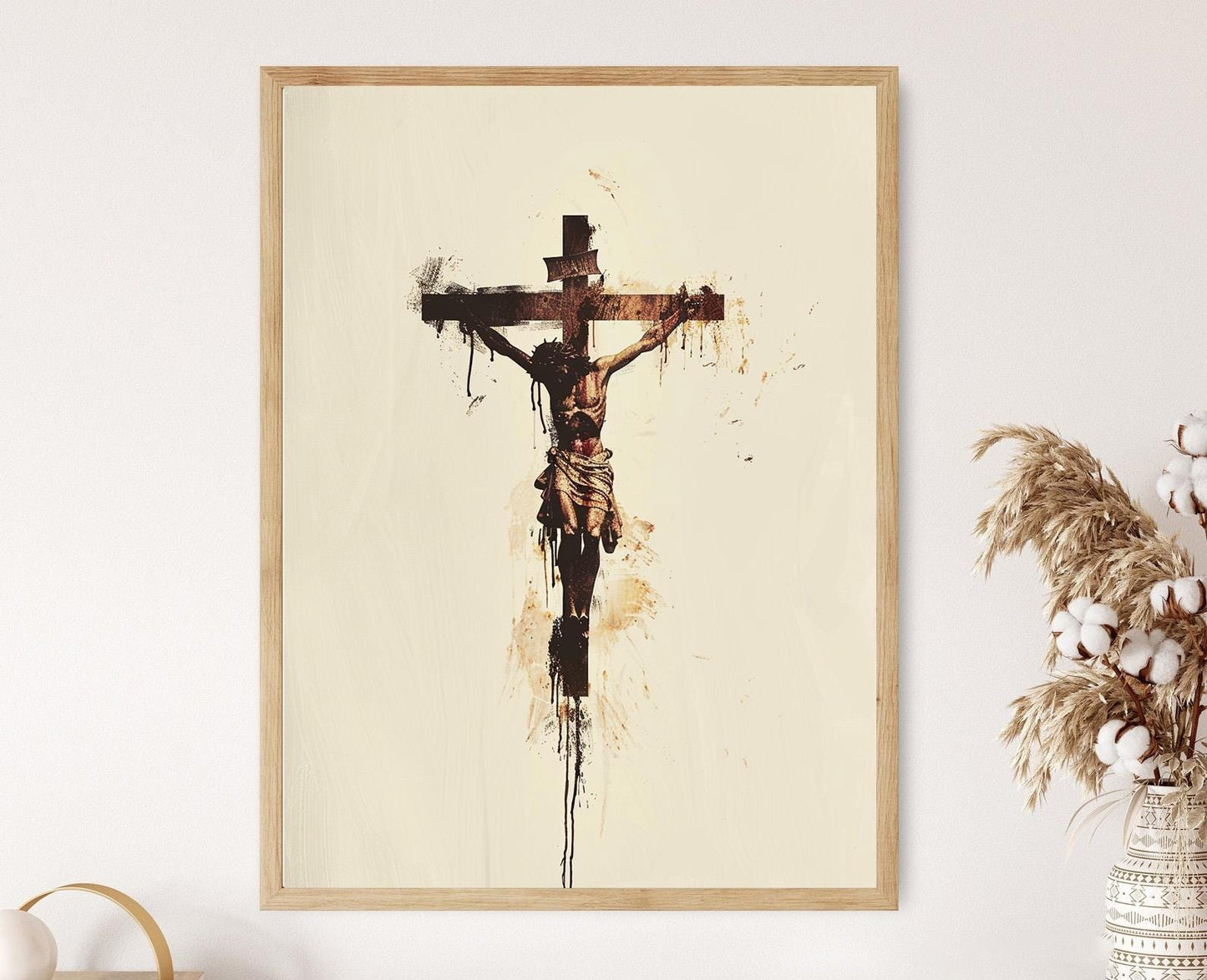 Affiche Crucifixion – Peinture religieuse spirituelle pour la maison