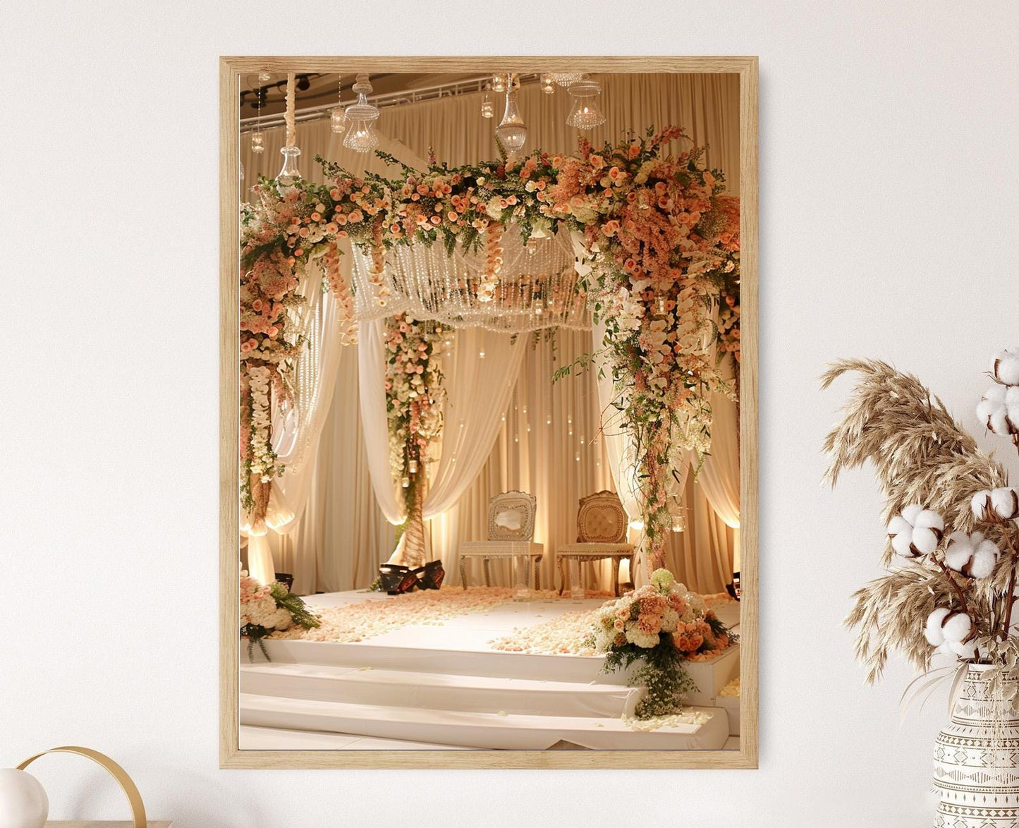 Affiche de Mariage Juif – Illustration Traditionnelle du Chuppah