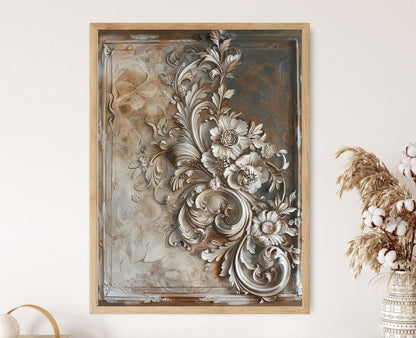 Affiche Baroque – Poster Motifs Rococo Allemands Élégants