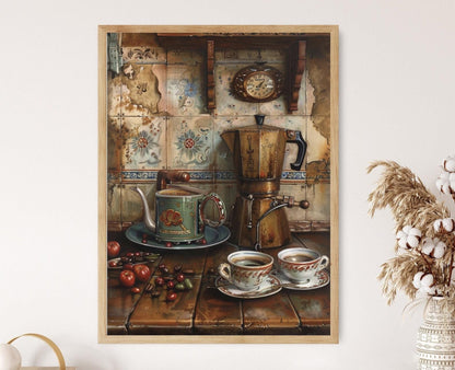 Affiche Café Cubain – Toile Rustique pour Cuisine