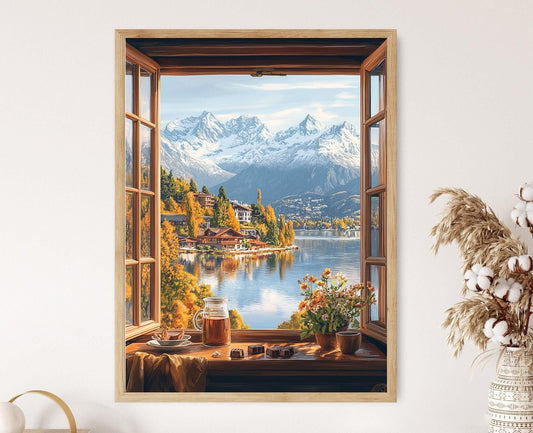 Affiche de Voyage Bariloche – Lac Nahuel Huapi et Chalets Alpins