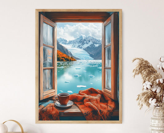 Affiche Voyage El Calafate – Poster Glacier Perito Moreno, Art de Patagonie