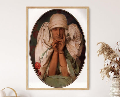 Affiche Art Nouveau – Poster Portrait de Jiri, 1925, Alphonse Mucha