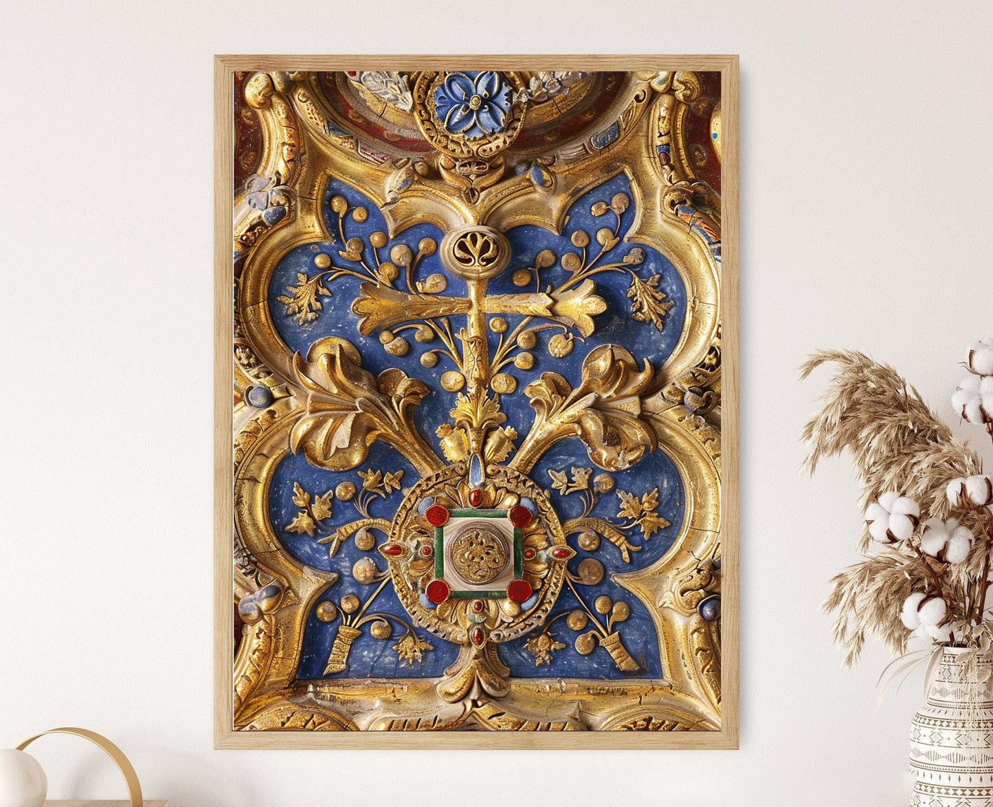 Affiche Manuscrits du Vatican – Poster Textes Religieux Illuminés