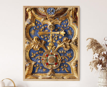 Affiche Manuscrits du Vatican – Poster Textes Religieux Illuminés