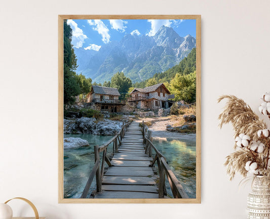 Affiche Parc National Theth – Poster Montagnes Rugueuses d'Albanie