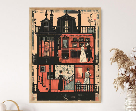 Affiche Ibsen – Impression artistique d'un classique littéraire norvégien