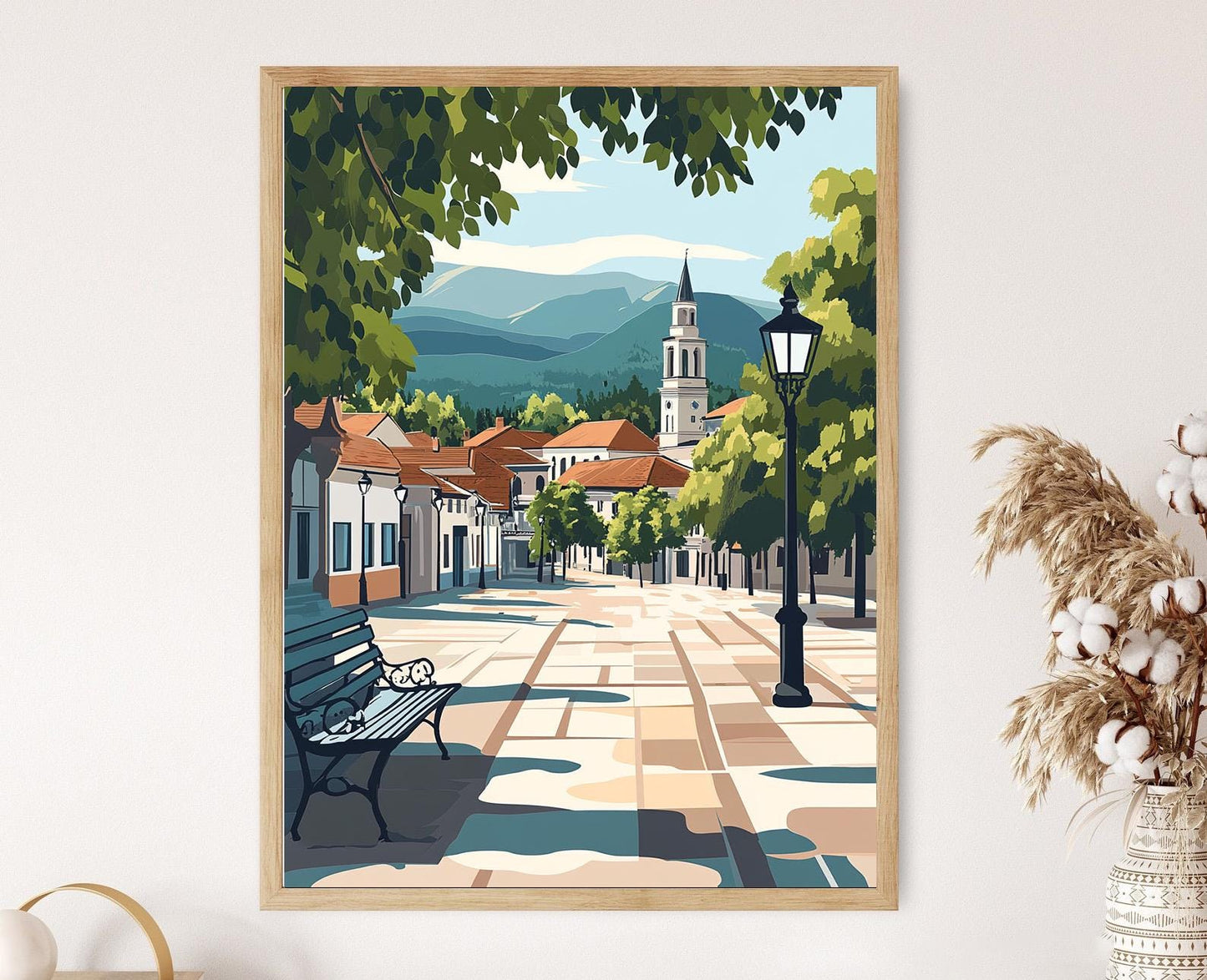 Affiche du Patrimoine de Cetinje – Poster Art du Monténégro