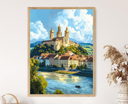 Affiche Melk Abbey – Impression d'Art Baroque et Danube