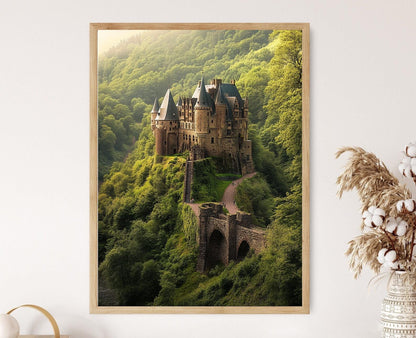 Affiche Château d'Eltz – Impression artistique Médiévale, Allemagne