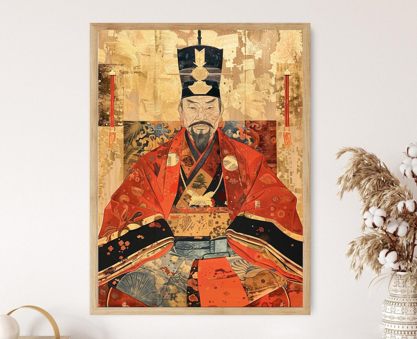 Affiche Empereur Sakuramachi – Reproduction d'art japonais