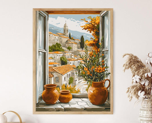 Affiche Nazareth en Israël – Impression Art de la Basilique au Coucher de Soleil