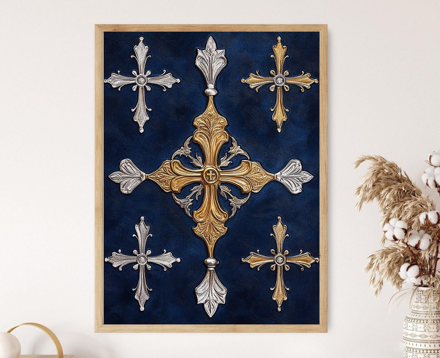 Affiche Croix Coptes Anciennes – Imprimé Art Chrétien Égyptien