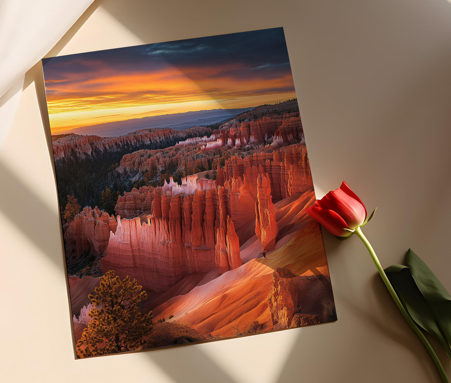 Affiche Bryce Canyon – Impression artistique des hoodoos et des couleurs de l'aube