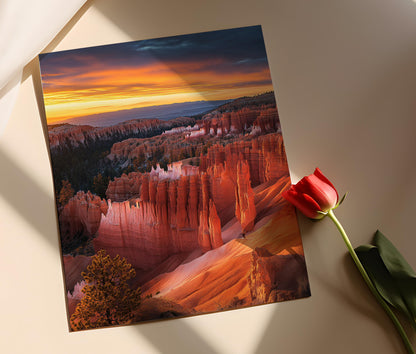 Affiche Bryce Canyon – Impression artistique des hoodoos et des couleurs de l'aube