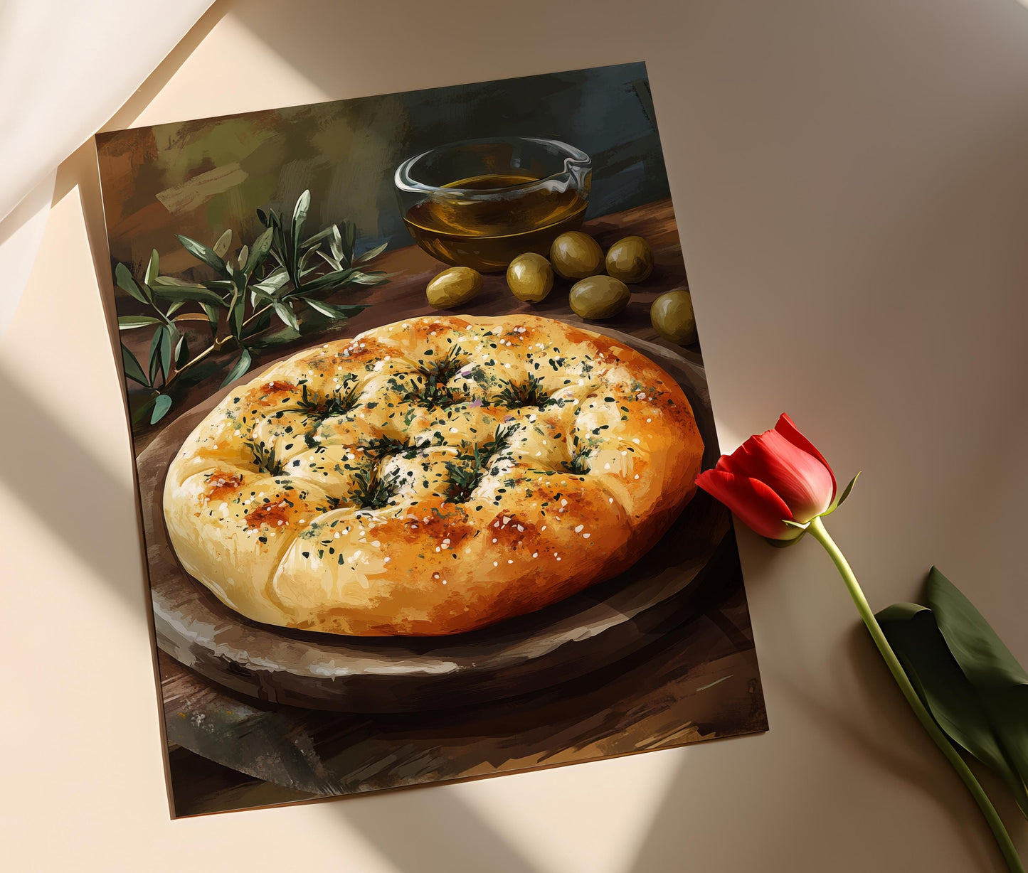 Affiche Manakish Libanais – Poster Art Vecteur Minimaliste pour Cuisine