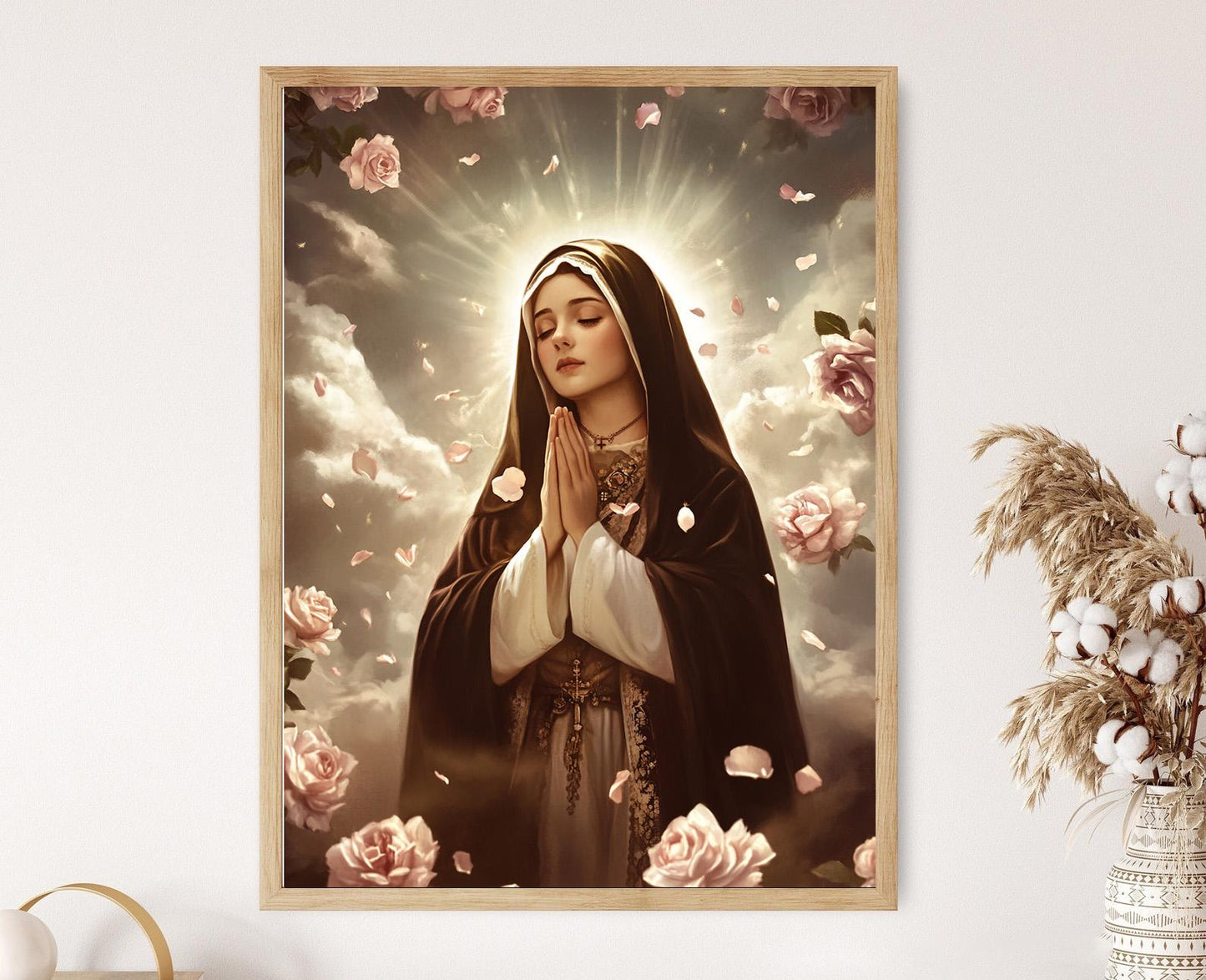 Affiche Sainte Thérèse - Poster Prières et Lumière Céleste