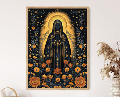 Affiche Vierge Noire – Poster Art de Notre-Dame de Czestochowa